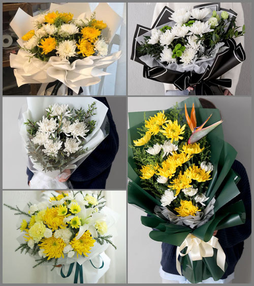 安徽马鞍山花山区慈湖街道白事花束代送